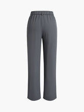 Utility Buttoned Straight Leg Pants